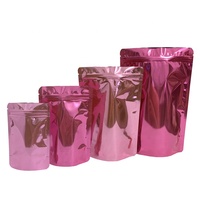 100 Sachets Ziploc Imprimés en Héliogravure, Résistants à l'Humidité, en PET/VMPET/PE, avec Fenêtre Transparente, pour Snacks et Lotions