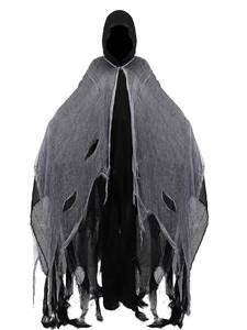 Capa de Terror de Halloween HP para Hombre, Disfraz de Muerte con Capucha para Fiesta, Túnica de Cosplay de Ceñido al Cuero, Talla Adulto - Product Image 3