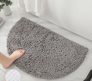 Alfombra de Chenilla Semicircular, Gruesa, Absorbente, Antideslizante, Moderna, Apta para Mascotas, para Baño, Cocina, Decoración del Hogar - Product Image 2