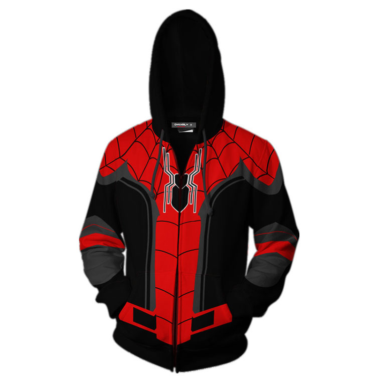 Chaqueta Con Cremallera De Halloween 3d Spiderman Cosplay Chaqueta Con Cremallera De Halloween 3d Spiderman Cosplay