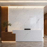 Lámina de PVC con Efecto Mármol Blanco, Resistente al Agua, Panel de Pared Comercial para Hoteles, WYRAX