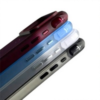 Panel Belakang yang Dapat Disesuaikan untuk Casing Ponsel Anti-Sidik Jari Magnetik TPU+PC Tahan Guncangan untuk IPhone17 &18 Pro/Pro Max