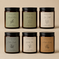 Bougie parfumée en cire de soja classique pour la décoration de la maison, parfum longue durée, boîte cadeau personnalisée, couleur, parfum, logo
