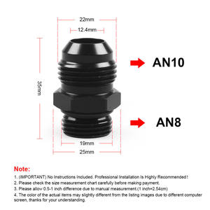 Adaptador de Tanque de Captura de Aceite de Transmisión, Piezas de Modificación Automotriz, Conexión Genérica de Cabeza Plana AN6/8/10 a ORB6/8/10 - Product Image 3