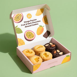 Caja de Correo Personalizada con Diseño Impreso, Papel de Grado Alimenticio, Caja de Cartón Corrugado <span class=keywords><strong>para</strong></span> Envío, Cajas de Embalaje <span class=keywords><strong>para</strong></span> Galletas - Product Image 6