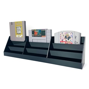 Support de rangement pour jeux vidéo en acrylique noir rétro à 3 niveaux, fait main, de qualité supérieure - Product Image 4