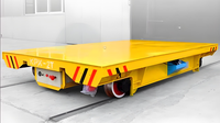 Chariot de transfert sur rail personnalisé de 30 tonnes, alimenté par batterie au lithium |   Chariot plat industriel robuste pour la manutention de matériaux en usine