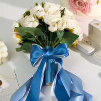 Ruban en polyester 1 1/2 pouce, ruban satiné simple face pour bouquet de fleurs de mariage, emballage cadeau, nœud pour cheveux, artisanat
