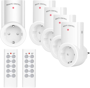 <span class=keywords><strong>Prise</strong></span> de télécommande programmable intelligente de 30m de norme européenne <span class=keywords><strong>Prise</strong></span> de télécommande sans fil RF433 - Product Image 1