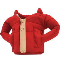 OUYOOLE Housse Isotherme Antidérapante pour Canette de Bière en Polyester pour Hommes et Femmes Amateurs de Bière (Rouge)