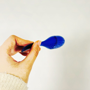 Blue Plastic Teaspoon For Tea Brewing Reusable Cartoon Design Cylinder Shape - Product Image 4