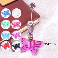 Nouvel Arrivage Support de Stylo Papillon Creux Tridimensionnel Couleur Unie Fait Main DIY Accessoires de Rangement pour Stylos de Bureau