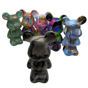 Máy xay thảo mộc bằng kim loại, thiết kế hoạt hình gấu mới - Product Image 2