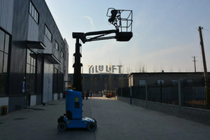 Minielevador Eléctrico Autopropulsado YILU con certificación CE, mástil telescópico Cherrypicker para tareas de fábrica y almacén - Product Image 4