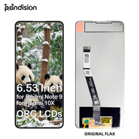 Écran de téléphone Pandision 6,53 pouces pour Redmi Note 9, assemblage d'écran tactile d'origine, pièces de rechange, garantie 1 an