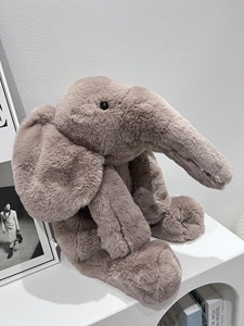 Peluche Animale Ultra Douce et Souple de 13 cm, Modèle Premium : Hippopotame, Éléphant, Singe, <span class=keywords><strong>Renard</strong></span>, Lapin – Cadeau Apaisant pour Enfants - Product Image 3