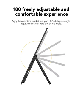 Moniteur <span class=keywords><strong>portable</strong></span> 21,5 pouces 2K, connexion par câble unique de type C, compatible avec les ordinateurs portables, poste de travail à grand écran mobile. - Product Image 6