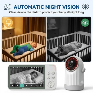 KT562H No <b>WiFi</b> Baby Monitor 5 Inch IPS Screen 720P HD Wireless Video Baby <b>Camera</b> with PTZ 5000mAh Battery Hacker-Proof - Product Image 6