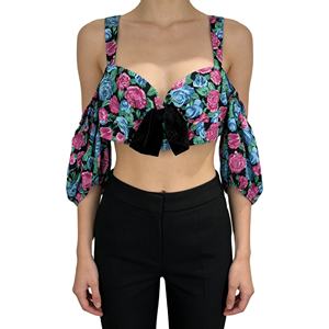 <span class=keywords><strong>Camicetta</strong></span> Sexy di alta qualità <span class=keywords><strong>con</strong></span> <span class=keywords><strong>balze</strong></span> <span class=keywords><strong>camicetta</strong></span> donna fantasia floreale <span class=keywords><strong>camicetta</strong></span> disegni - Product Image 1