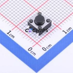 TSD003B04310A Tactile Switch SMD-4P,6x6mm Switch Round Button 1N Vertical Mount 6mm - Product Image 1