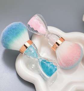 Brosse à poussière pour ongles HQ Mixed Proc Discount, forme sablier, poils doux, grande tête, nettoyage de la poudre, outil de beauté, brosse de nettoyage - Product Image 5