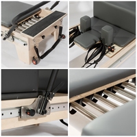 Ensemble complet de Reformer Pilates pour le corps, lit de yoga professionnel équilibré, machine de Pilates en bois, équipement de fitness pour l'entraînement à domicile