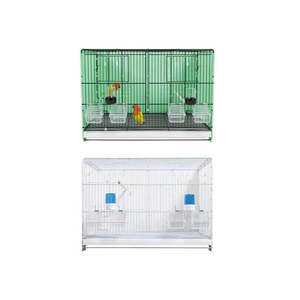 <span class=keywords><strong>Cage</strong></span> d'élevage multicouche mobile portable professionnelle Structure épissable à motif solide Fermeture à bouton pression pour les transporteurs d'oiseaux - Product Image 4
