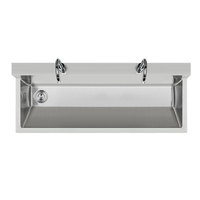 Lavabos médicaux chirurgicaux muraux de haute qualité école lavage des mains Ss304 éviers de gommage en acier inoxydable Lavamanos Para Hospitales