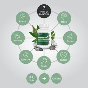 Suplementos de Marca Privada, Extractos de Magnesio para Apoyar el Sueño, la Salud Muscular y del Corazón con Vitamina Magnesio, 60 Cápsulas - Product Image 5