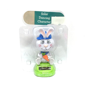 Wholesale Factory Supply Festival Decoration Colorful Plastic <strong>Dancing</strong> Rocking Head Animal <strong>Solar</strong> Powered Rabbit <strong>Toys</strong> for Children - Product Image 5
