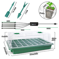 2 Packs 80 Cellules Kit de Plateau de Semis avec Plateau de Démarrage de Semences Légères avec Dôme d'Humidité Kit de Démarrage de Plantes d'Intérieur