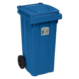 Bidone carellato (120Lt) URBAN ECO SYSTEM Bleu 25698 - Product Image 1