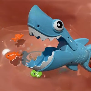 Juego de Juguetes de Agua para Bebés Shark Grabber, Juguetes de Baño con Forma de Animales que Muerden, 4 Peces de Juguete para Niños Pequeños - Product Image 6