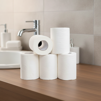 Papier hygiénique jumbo 4 plis, pâte vierge, solide, éco-responsable, usage commercial.