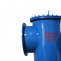 KHD Industrial Cesta Tipo Colador Filtro Válvula DN800 PN10 Recto A través de la cesta Filtro Brida Simplex Cesta Colador