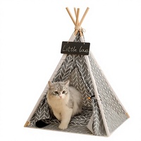 Tente pour chat et chien, détachable, lavable, lit pour animaux de compagnie, CW065