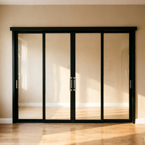 Porte coulissante en aluminium à cadre étroit, best-seller, silencieuse, étanche, anti-moisissure, avec verre creux, taille personnalisée - Product Image 2