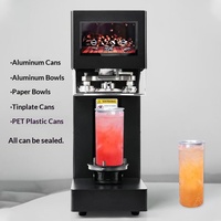 Machine de scellage automatique de canettes en PET personnalisable par le fabricant pour les bouteilles en PET, les canettes en PET, avec panneau tactile