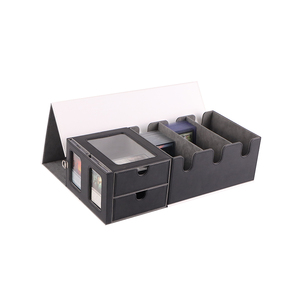 Boîte à cartes personnalisable en cuir PU, fabriquée à la main, pour les jeux <span class=keywords><strong>Commander</strong></span> et Cube, de haute qualité / rangement pour cartes à collectionner <span class=keywords><strong>Magic</strong></span> - Product Image 4