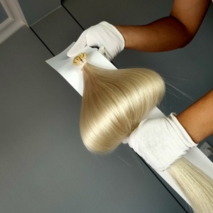 Extensions de cheveux humains 100% naturels, kératine I U V K, pointes plates, bouclés crépus, double épaisseur, extensions de cheveux à pointe I - Product Image 2