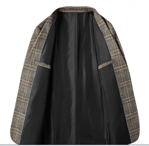 <span class=keywords><strong>Veste</strong></span> <span class=keywords><strong>de</strong></span> <span class=keywords><strong>costume</strong></span> <span class=keywords><strong>costume</strong></span> décontracté pour hommes printemps Style mince <span class=keywords><strong>veste</strong></span> ouest simple d'âge moyen sera <span class=keywords><strong>costume</strong></span> <span class=keywords><strong>de</strong></span> papa ouest sans repassage - Product Image 4