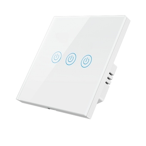 SLS 3 Gang interrupteur mural tactile EU blanc/noir/or Zigbee télé<span class=keywords><strong>commande</strong></span> fonctionne Alexa Google Home Yandex Max 10A courant 250V - Product Image 1