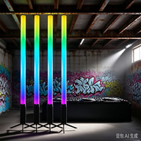 Tube LED sans fil Pixel 360 à piles, lumière DJ pleine couleur, DMX sans fil IR pour scène et événements