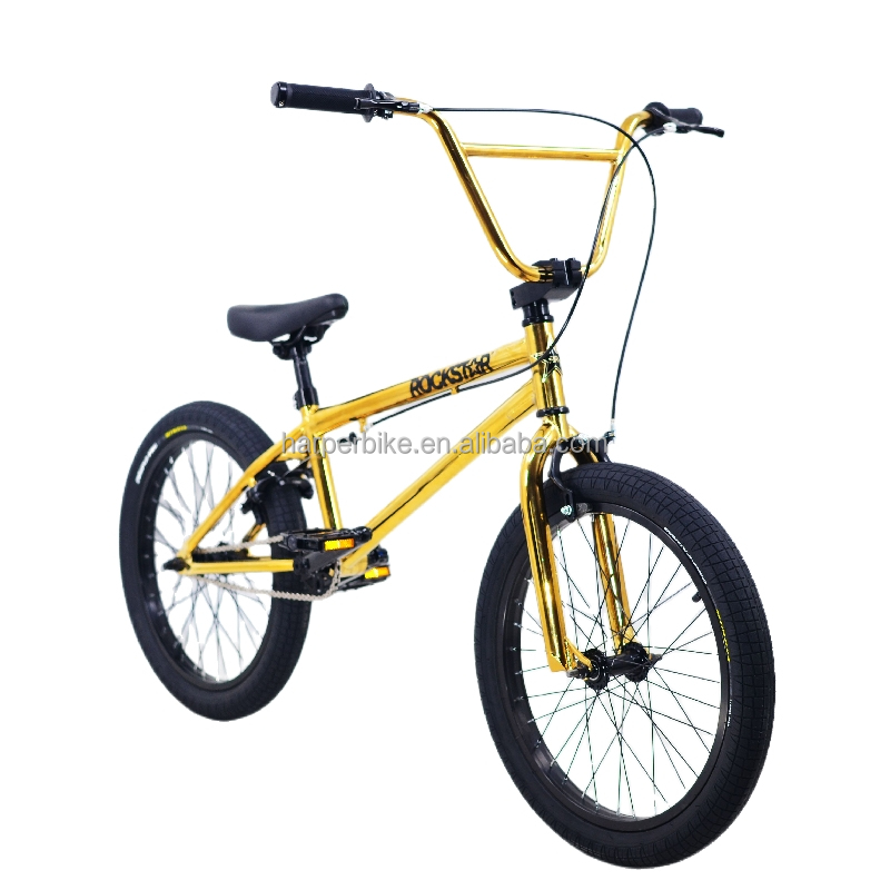 GOLD Color BMX 20 Inch Freestyle Bicycle - Unique & Durable