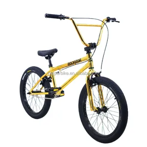 독특한 골드 컬러 bmx 20 인치 자유형 자전거