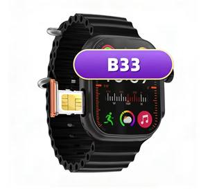 Reloj Inteligente Android B33 4G con SIM, Pantalla AMOLED de 2.06 Pulgadas, GPS, SOS, Seguimiento de Salud, Cámara, Resistente al Agua IP67, NFC, Correa de Silicona - Product Image 2