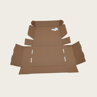 Boîtes d'expédition pliables en carton ondulé avec logo personnalisé, matériaux recyclés, écologiques, finition brillante