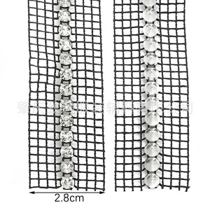 Square Mesh Rhinestone Ribbon 6mm Single <b>Row</b> Hand Sewn DIY Jewelry Accessories For Clothing <b>Shoes</b> Bags Dreamcatcher Decoration - Product Image 2