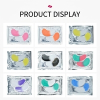 Privélabel Aangepaste OEM Anti-rimpel Hydraterende Dubbelkleurige Roze Oogmasker Oogpatches