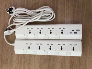 하이 퀄리티 13A 250V 3250W 범용 표준 소켓 2M 4 방향 서지 보호대 파워 스트립 확장 유형 c - Product Image 5